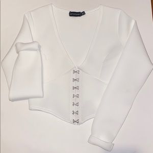 Corset Style Cropped Top